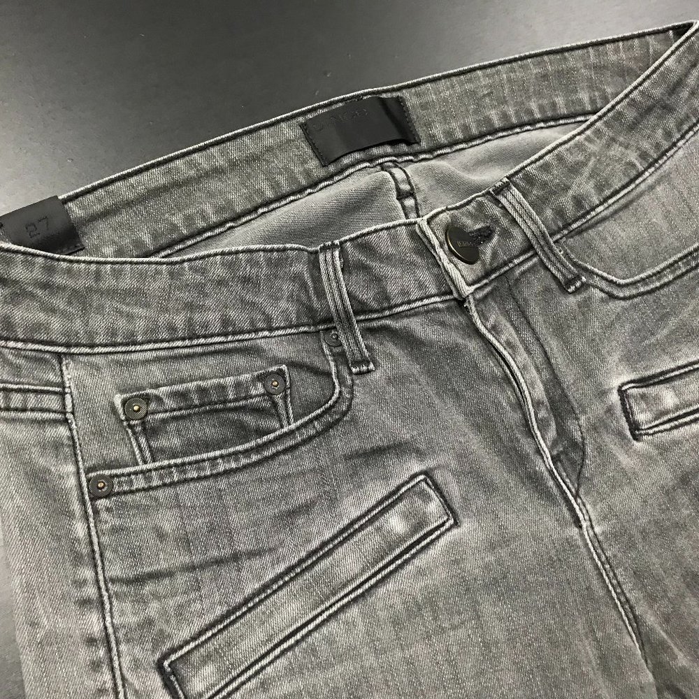 Vince grey cotton stretch skinny designer jeans